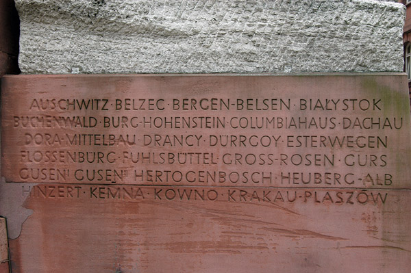 Concentration Camp (KZ) monument, Paulskirche