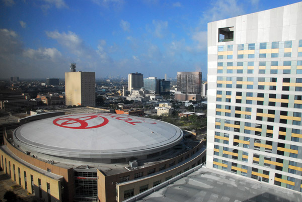 Toyota Center from Hilton Americas, Houston