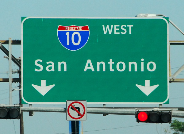 I-10 West to San Antonio