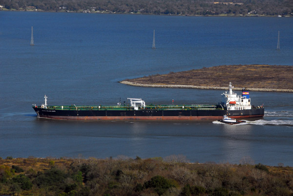 Tanker Bunga Kelana Satu (Malaysia) arriving at the Port of Houston