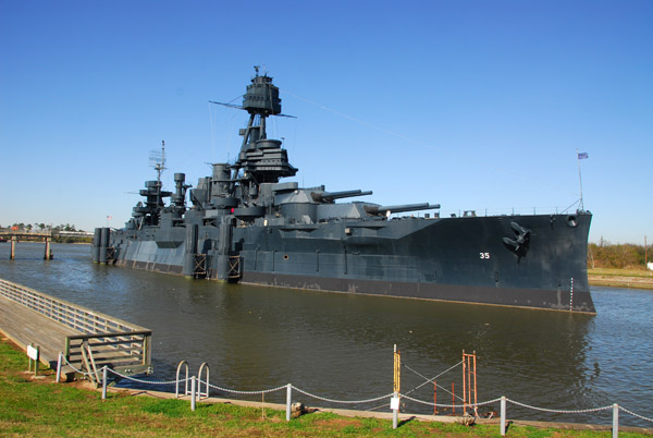 In the Pacific War, USS Texas took part in the Battles of Iwo Jima and Okinawa