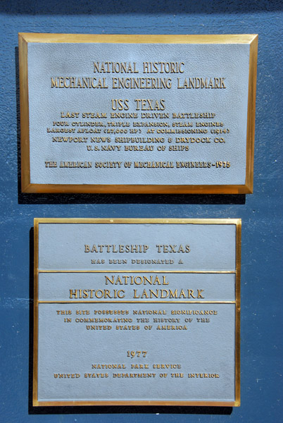 USS Texas - National Historic Mechanical Engineering Landmark