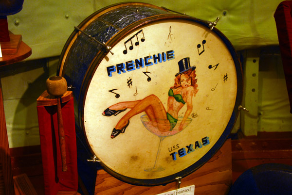 Drum with Frenchie USS Texas