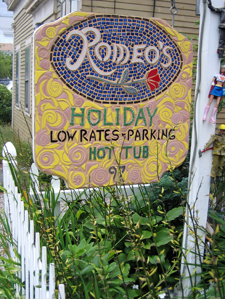 Mosaic sign - Romeo's, Provincetown