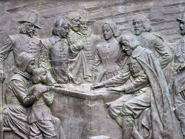 Signing of the Mayflower Compact, Provincetown, Massachusetts