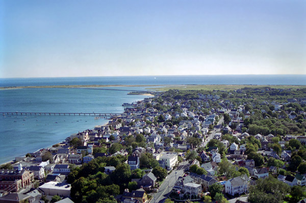 View from the top of the Pilgrim Monument, Provincetown