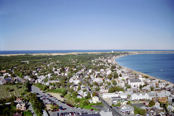 Provincetown and both sides of Cape Cod from the Pilgraim Monument