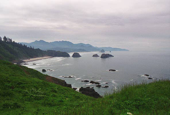 View south from Ecola Point, Oregon