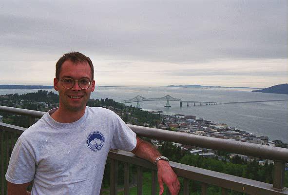 View of the mouth of the Columbia River from the Astoria Column, Coxcomb Hill
