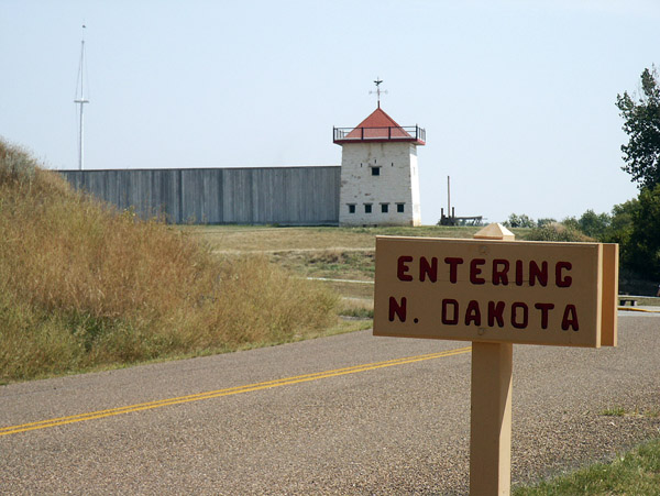 Entering North Dakota - Fort Union Trading Post NHS