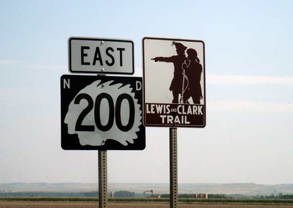 Lewis & Clark Train along ND Route 200