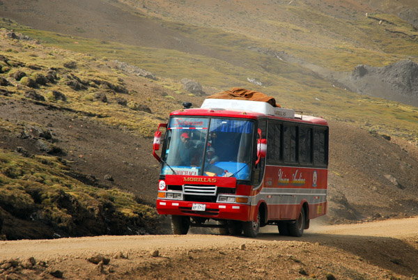 Bus headed north to Huancavelica
