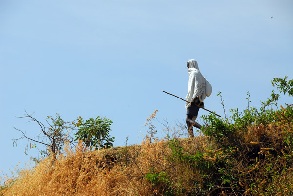 Ethiopians are often seen carrying sticks