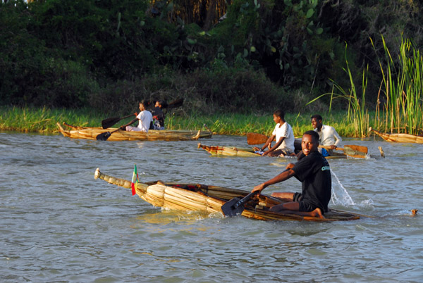 Traditional reed boat, Lake Tana
