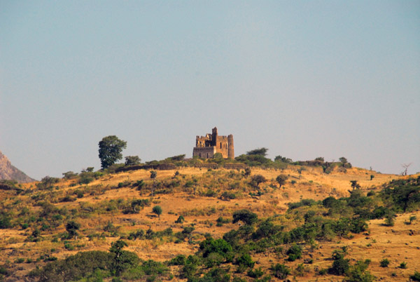 Hillside ruins of Guzara Castle, just a short distance off the main highway
