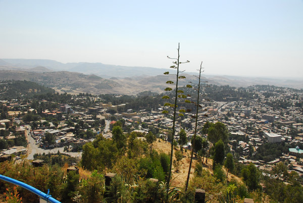 View south from the Goha Hotel terrace, Gondar