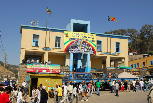 Gondar Post Office on the north side of the Piazza