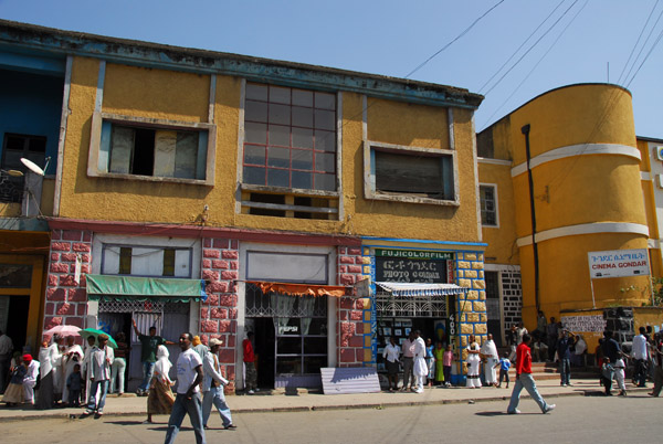 Along the main street, south of the Piazza