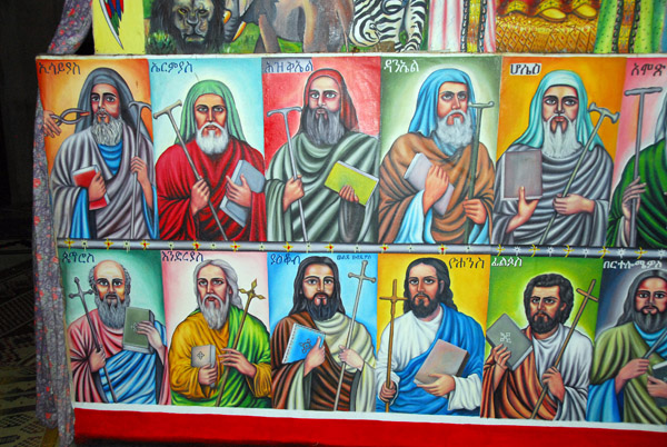 Portraits of Biblical figures, St. Gebre Manfus Kiddus