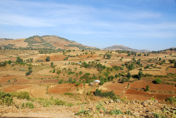 Agricultural landscape north of Gondar
