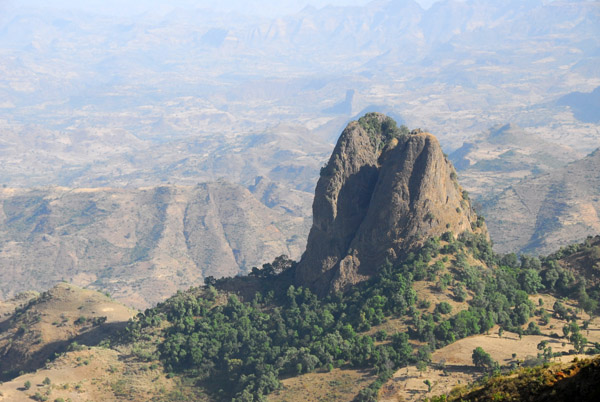 Rocky pinnacle north of Gondar