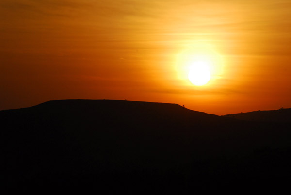 Sunset from the Goha Hotel terrace, Gondar