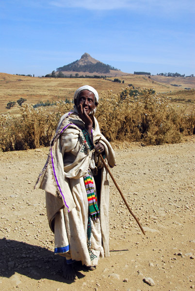 Old Ethiopian woman, near Dabat