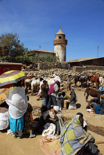 Small market set up near the mosque