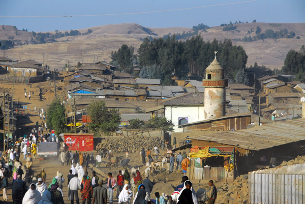 Arriving back in central Debark enroute to Axum