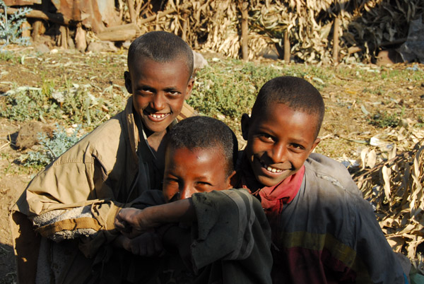 Kids in Debark, Ethiopia