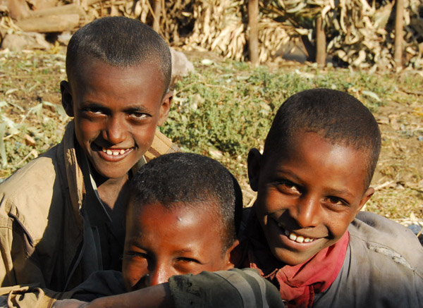 Kids in Debark, Ethiopia