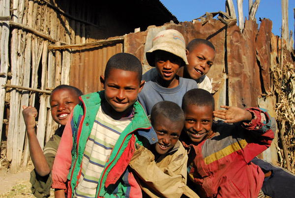 Kids in Debark, Ethiopia