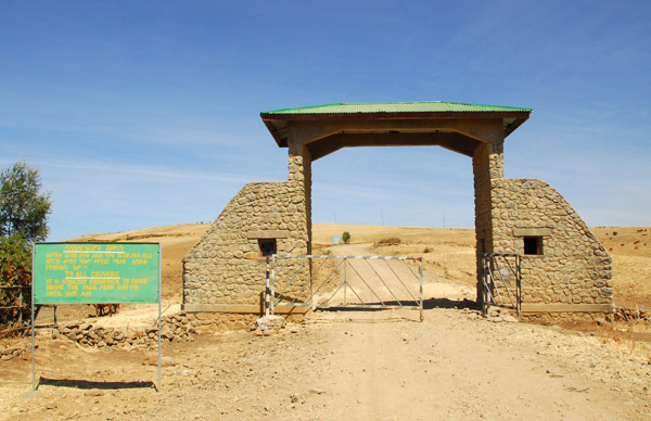 Gate to Simien Mountain National Park