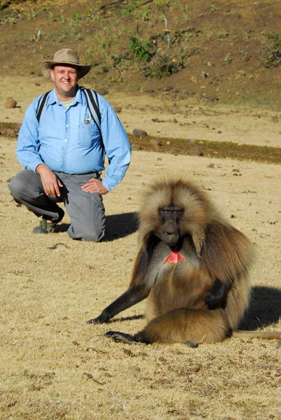 The Gelada were totally undisturbed by our presence
