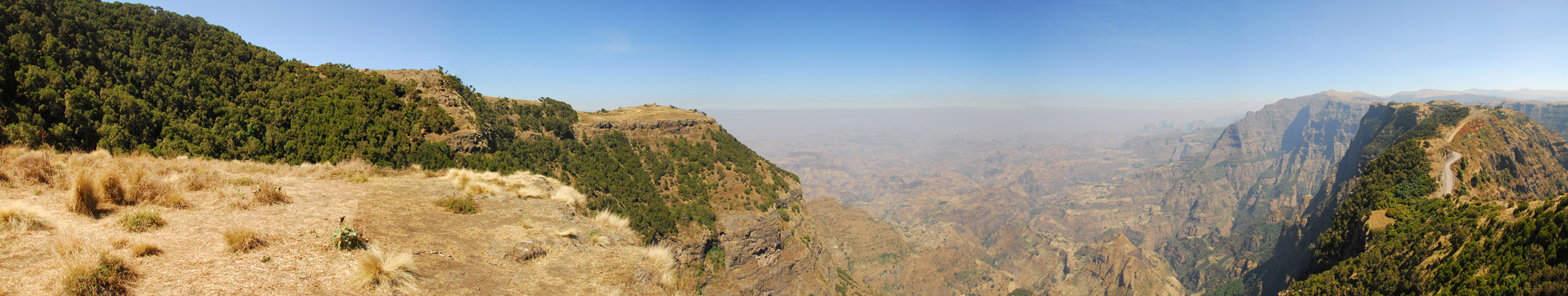 Panoramic view just west of Sankaber camp