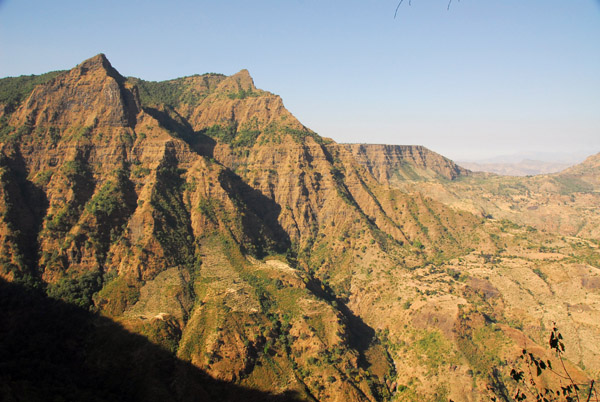 The road from Debark to Axum crosses part of the Simien Mountains National Park