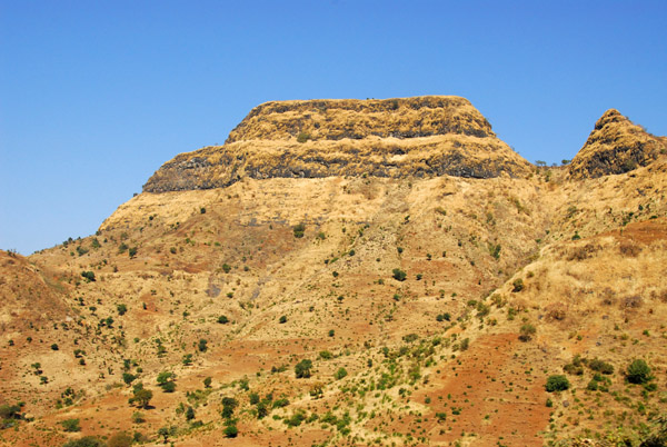 Rugged landscape north of the Simien Escarpment