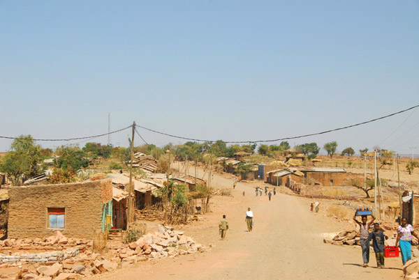 Last village before the descent to the Tekeze River