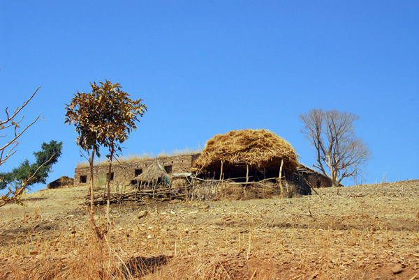 Ruins of a hilltop fort along the Tekeze River