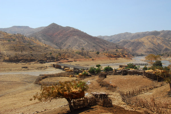 Looking back to the Tekeze River Bridge