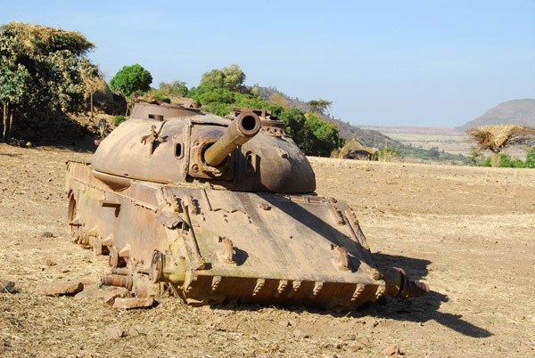 T-55 war relic between Shire and Axum