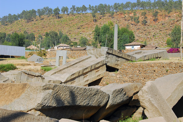 Ruins of the toppled Great Stele, 33m, Axum
