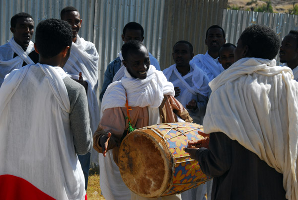 Music at an Ethiopian wedding