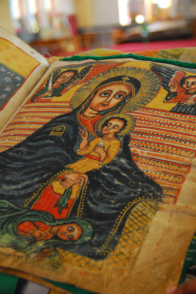 Many paintings in Ethiopian churches were based on these