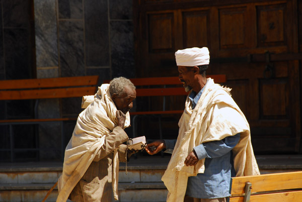 Priest giving a blessing, St. Mary of Zion, Axum