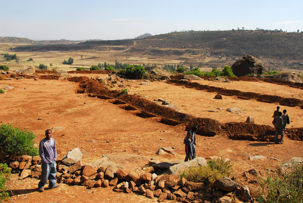 Excavations near the granite quarry, Axum