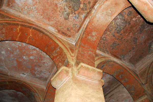 Ceiling, interior of the rock-hewn church Savior of the World, Lalibela