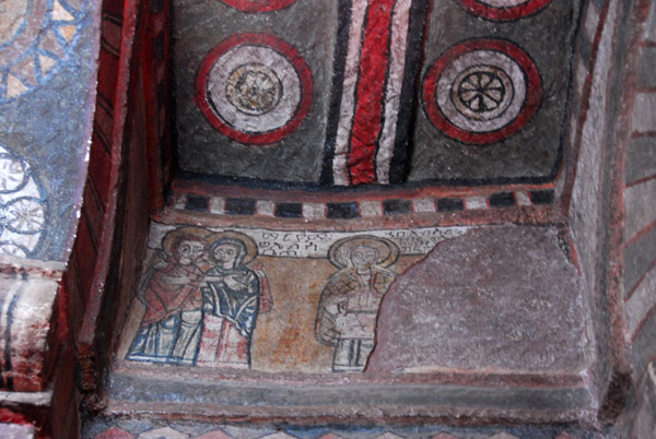 Painted figures, Bet Maryam, Lalibela