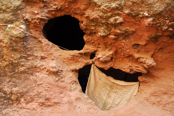 Side cave with curtain, Lalibela
