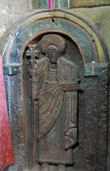 Carved relief figure, Bet Golgotha